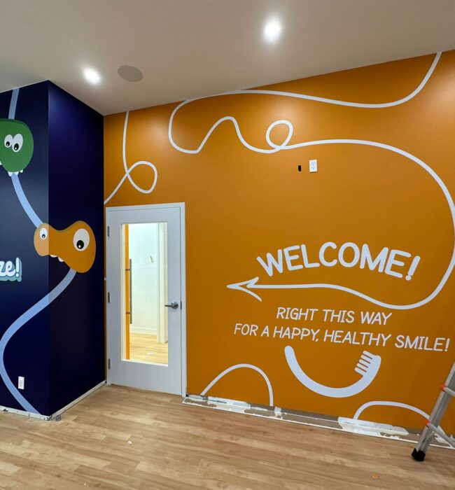 Wall graphics for business